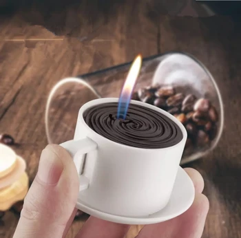 Gonflabile Butan Brichetă Personalitate Interesantă De Creație Mini Ceașcă De Cafea Accesorii De Fumat Rece Bricheta