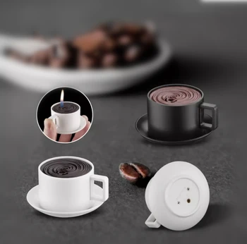 Gonflabile Butan Brichetă Personalitate Interesantă De Creație Mini Ceașcă De Cafea Accesorii De Fumat Rece Bricheta