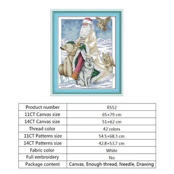 Polul Nord, Moș Crăciun Modele de goblenuri de BRICOLAJ, lucru Manual Aida 14ct 11ct Conta Imprimate Panza pentru Kit de Broderie Ata DMC