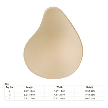 1 Pereche de Femei Sutien Confortabil Tampoane Inserții Detașabile Push-Up Breast Enhancer pentru Costume de baie Antrenamente Mastectomie