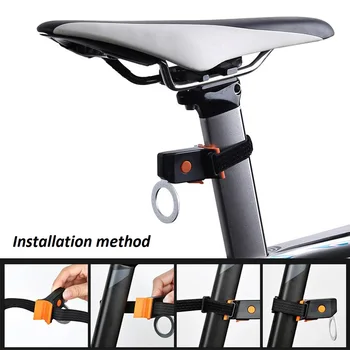 Biciclete Lumina USB Reincarcabila Biciclete de Lumină Lampă cu Led-uri Lanterna Coada din Spate Ciclism Lumini pentru MTB tija de Șa Biciclete Accesorii