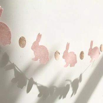 1Set Pasăre, Urs Familie Fericită Copil de Dus Ghirlanda cu Dungi Steaguri de Hârtie Banner Magazin sală de Clasă Decor Petrecere de Aniversare pentru Copii Provizii