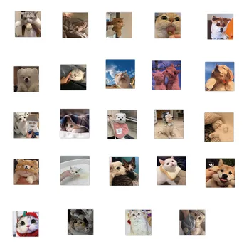 10/30/50pcs Kawaii Pisică Câine Animal de Autocolante Amuzant Graffiti Jucărie Pentru Copii Laptop Depozitare Chitara Album Autocolant Impermeabil Decalcomanii