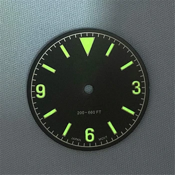 Înlocuirea 28.5 MM Cadran de Ceas Verde Luminos Cadran de Ceas pentru NH35/NH36 /4R36 Mișcare Modificarea Accesorii