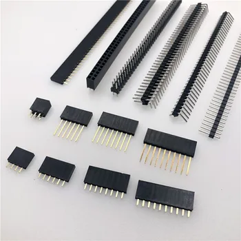 122Pcs 2.54 mm de sex Masculin de sex Feminin Pin Header Conector pot fi Stivuite Scut Antet Separatiste PCB Bord Pin-ul pentru Arduino Prototip Scut