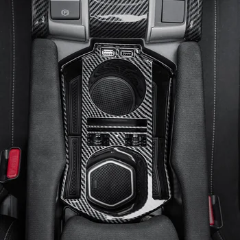 Masina Fibra de Carbon Consola centrala Cotiera Cutie Suport pentru pahare Cutie de Depozitare pentru Honda Civic 2016-2020
