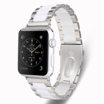Din oțel inoxidabil, Ceramica curea pentru Apple watch band 44mm 40mm 42mm 38mm iwatch trupa apple watch pulseira 5/4/3/2/1 accesorii