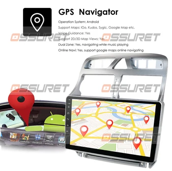 9 inch 2din Android 10 car multimedia player pentru Peugeot 307 307CC 307SW 2002-2013 radio auto navigație GPS, WiFi, Bluetooth, 4G
