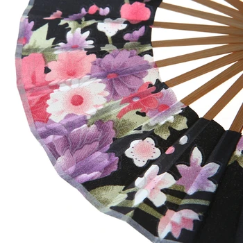 Cercul Rotund Partid Decor Cadou Floral Japonez Buzunar Pliante Ventilator De Mână