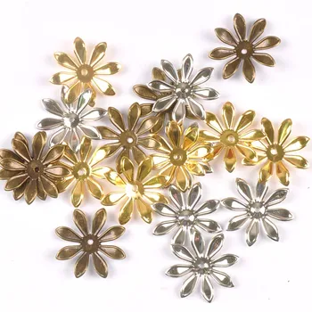 26mm 20buc Aur Argint Bronz Floare Conectori Filigran Împachetări Pentru DIY Album Decor Acasă Ornamente de Metal Artizanat yk0771