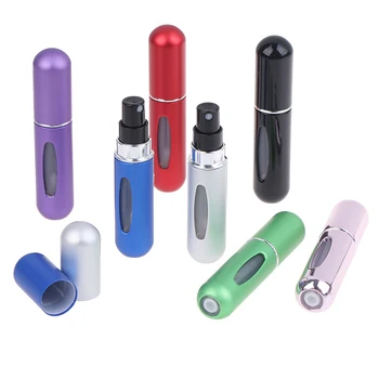 Mini de Aluminiu de unică folosință Depozitare Sticle de Parfum Spray Gol 5ml Portabil Containere Cosmetice Pentru Atomizorul Călător Femei Cadouri