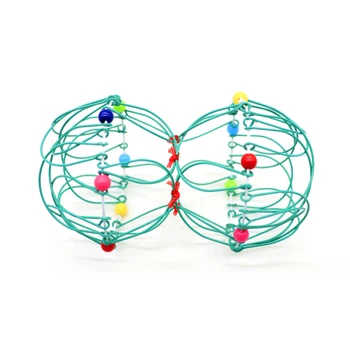 Cerc de fier Inel Jucărie Magic Mandala Coș de Flori Jucărie mai Multe Modificări Sârmă de Fier Cerc Jucărie cu Margele de Culoare Sute de Coș de Flori