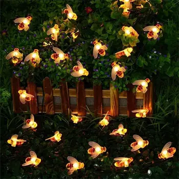 Solar Miere de Albine Basm Lumină LED-uri Impermeabil în aer liber Garden Decor de Crăciun Ornament Lumina