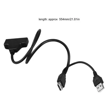 Mai nou USB 2.0 de sex Masculin La SATA 7+15P 22 Pini Cablu Adaptor De la 2.5