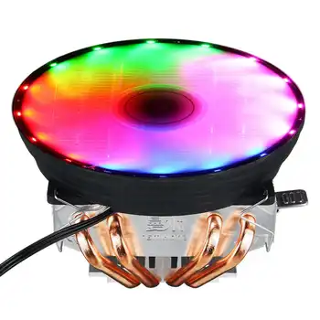 4 Heatpipe LED RGB CPU Cooler Fan 120mm PC de Răcire Radiator pentru Intel LGA 1150/1151/1155/1156/1366/775 pentru AMD AM3+ AM3 AM2+ AM2