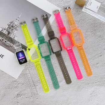 Transparent Sport Curea Pentru Ceas Huawei Se Potrivesc Crystal Clear Brățară De Bandă Robust De Protectie Pentru Huawei Watch Se Potrivesc Accesorii