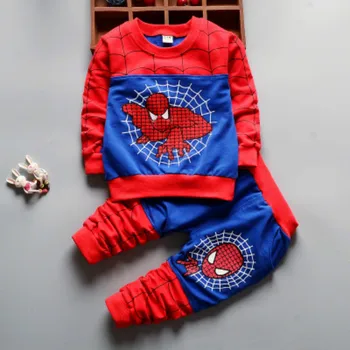 Spiderman îmbrăcăminte sport costum pentru copii haina pantaloni pantaloni îmbrăcăminte exterioară fete jacheta de primavara Toamna Hanorace Vesta tricou 3pcs