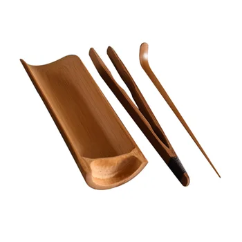 3pcs Bambus Set de Ceai pentru prepararea de Ceai Tool Kit Ceremonia Ceaiului Ustensila de Bucatarie Accesorii