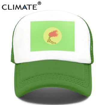 CLIMA Zair Flage Șapcă de Camionagiu Republica Democratică Congo Flag Cap Hip Hop Amuzant Verde Pălărie, Șapcă de Baseball Capac Plasă Rece