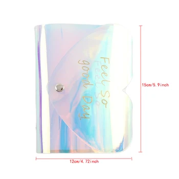 3 inch Album Foto Buzunare Bomboane cu Laser Transparent Colorat Drăguț Frumos din PVC Mini Album Instax & Numele Titularului Cardului de Stocare Carte