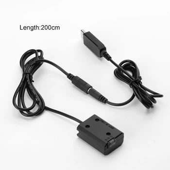 Universal NP-FW50 Eliminator de Baterie USB Cablu de Alimentare electrica Dummy Bateriei pentru Sony a3000 a5000 a7R a7S a6000 a6500 A7RII și mo