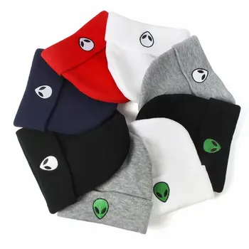 Europene Și Americane Tendință de Hip-hop Craniu Palarie Străin Fantomă Cap Tricotate Pălărie Bărbați Și Femei Cald Tricotate Pălărie 2021 Fierbinte de Vânzare