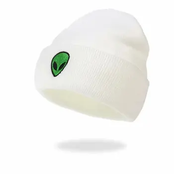 Europene Și Americane Tendință de Hip-hop Craniu Palarie Străin Fantomă Cap Tricotate Pălărie Bărbați Și Femei Cald Tricotate Pălărie 2021 Fierbinte de Vânzare