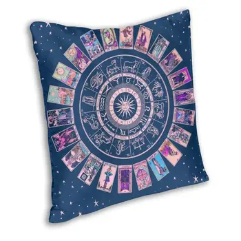 Pastel Goth Zodiac Astrologie Arunca Pernă Decorative Acasă Vrăjitoare Major Arcana Tarot Pernele de Acoperire Pillowcover pentru Canapea