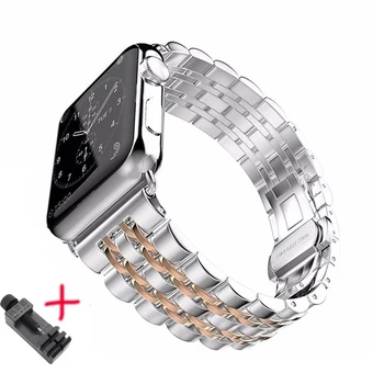 Curea Pentru Apple Watch band 42 mm 5 4 3 iwatch trupa 42mm/38mm Otel Inoxidabil curea correa pentru apple watch 5 banda 40mm 44mm