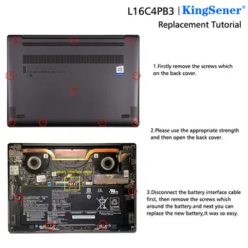 Kingsener L16C4PB3 Baterie Laptop pentru Lenovo IdeaPad 720S-13ARR 720S-13IKB Serie L16M4PB3 L16L4PB3 7.68 V 268mAh/48WH