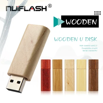 Fierbinte de Vânzare Dreptunghi din Lemn Red wood, U Disc USB 2.0 Flash Drive Profesor Cadou 32GB 64 4 16 8 256 gb de Memorie Mini Stick Pen drive