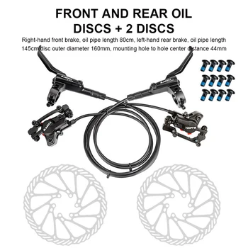 Frână de bicicletă MTB Ulei Hidraulic de Frână Disc Dual Tampoane din Dreapta Față Stânga Spate 160mm Rotor Bicicleta Hidraulic de Frânare Biciclete Accssories