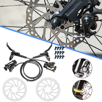 Frână de bicicletă MTB Ulei Hidraulic de Frână Disc Dual Tampoane din Dreapta Față Stânga Spate 160mm Rotor Bicicleta Hidraulic de Frânare Biciclete Accssories