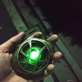 Doctorul Ciudat Colier de Cristal Ochi de Agamotto Pandantiv Infinity War Colier din Metal, cu Bază de Cosplay elemente de Recuzită Cu Lumina