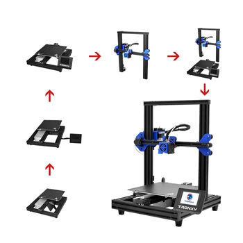 Cadru Metalic complet de Înaltă Precizie Ecran Tactil Color Imprimantă 3D Diy Kit cu Nivelare Automată și Relua Funcția de pană de curent