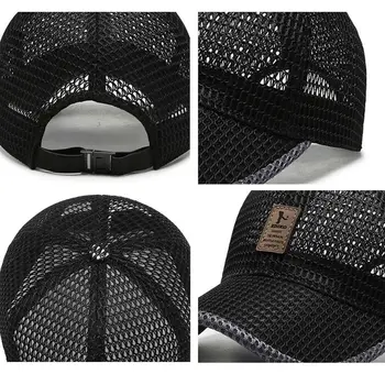Moda de Echitatie Pescuit Viziere Capac ochiurilor de Plasă Respirabil Sport de Vara Pălărie de Tenis, teren de Golf Caps Femei Bărbați Streetwear Protectie UV