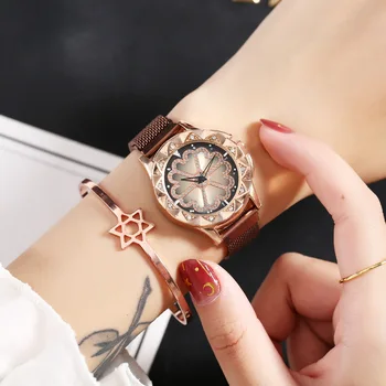 WFF versiunea coreeană simplu tendință de moda ceas nou centura de plasă de femei Ceas de lux de moda pentru femei ceasuri pagani design