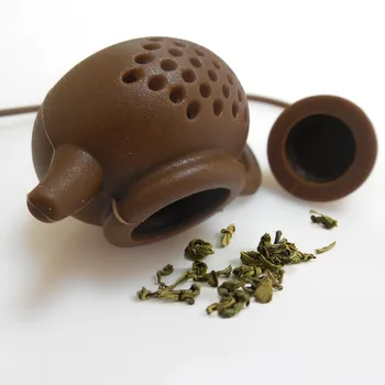 1buc Silicon Ceai Infuser Filtru Creativ Ceainic Forma de Sac de Ceai de Frunze de Filtru Difuzor Teaware Ceainic Accesoriu Gadget de Bucătărie