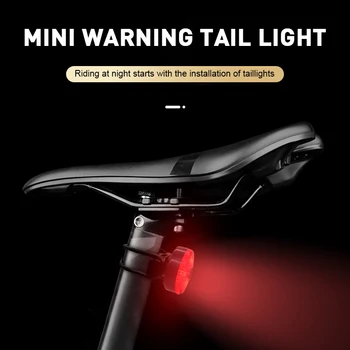 LED-uri USB Lumina Bicicleta Reîncărcabilă Impermeabil Spate Coada de Lumină Ciclism Montan Lumina Lămpii de Siguranță lampa de control Lumina de Acasă