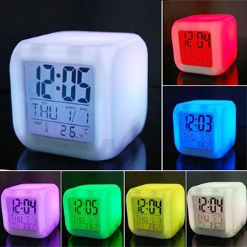 VIP LED Flash de Colorat Atinge Lumina de Noapte Ceas cu Alarmă personalizat Custom-made