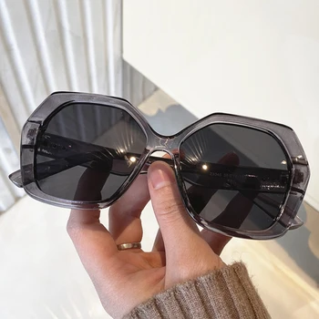 Mai nou Pătrat ochelari de Soare Femei Vintage 2021 Înaltă Calitate Călătorie de Vară Ochelari Doamnelor Clar Nuante Galben Ochelari UV