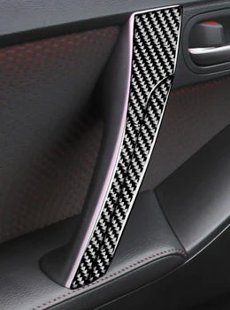 Fibra de Carbon Usa Masina Trage Capacul Ornamental Autocolant Pentru Mazda 3 Axela 2010 2011 2012 2013 Accesorii de Interior Semifabricate-LHD RHD Femeie