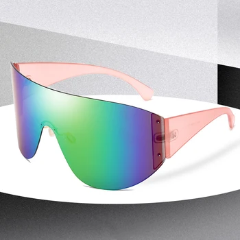 JASPEER Supradimensionate Masca ochelari de Soare pentru Femei Ochelari de Epocă Ochelari de Soare Brand de Lux Bărbați Oglindă Gradient Shades Ochelari de protecție Solară