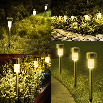 LED Lumina de Gradina în aer liber Lumina Solară Lawn Felinar Impermeabil Peisaj de Iluminat, Folosit pentru Culoar Patio Decor Gazon