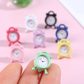 Mini Doll House Ceas De Metal Ceas Deșteptător Casă De Păpuși În Miniatură Cameră De Jucărie Accesorii Ceas, Ceas Deșteptător Papusa Mini Decor Acasă