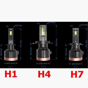 130W F5 D H7, H4, 9005 9007 H11 h13 Faruri LED Bec Lumina de Ceață H8 H11 9005 9006 Auto Faruri LED Kit h4 cu led-uri faruri
