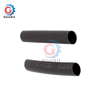 400buc 3.5 mm, Poliolefin Căldură Psihiatru Tuburi Conexiune Electrică Cablu Folie de 2:1 Izolat Sleeving Set Tuburi PVC Negru