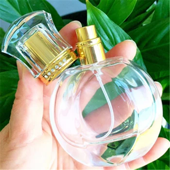 50ml Parfum de Cristal Gol Spray Nouă Rundă Hexagonală de Sticlă Cristal Sticla cu Pulverizator 10buc/lot