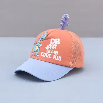 LDSLYJR 2021 noi de stil de Desene animate dinosaur ochiurilor de plasă de bumbac Casquette Baseball Cap Reglabil Snapback Pălării pentru copii băiat și fată 178