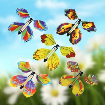10buc Magic care Zboară Fluture Vântul în Sus Banda de Cauciuc Alimentat Fluture pentru Copii Băieți Fete Surpriză de Crăciun Cadouri de Stocare Stuffer